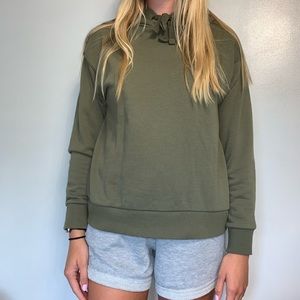 Olive green hoodie - size M